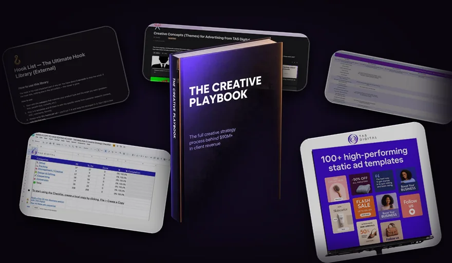 The Creative Playbook, with the Notion libraries, spreadsheets and
Canva templates that come with it